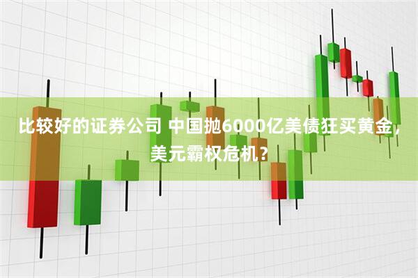 比较好的证券公司 中国抛6000亿美债狂买黄金，美元霸权危机？